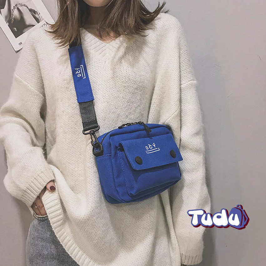 Xả kho mẫu cũ Túi Đeo Chéo Nữ Tudu, Túi Đựng Điện Thoại Vải Canvas Dễ Thương Phong Cách Thời Trang Hàn Quốc CN223
