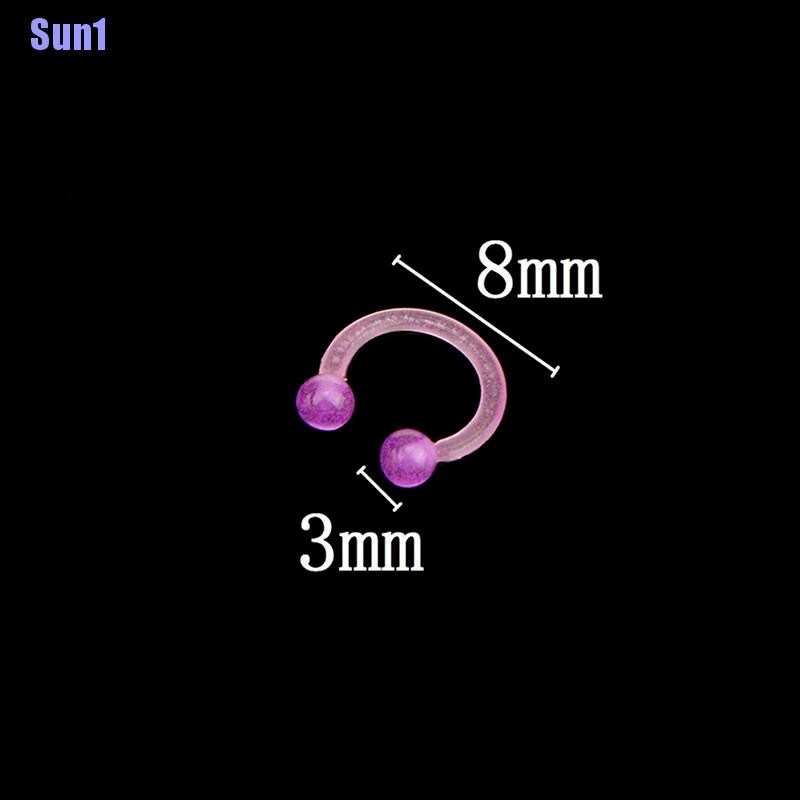 1 Mũi / Môi / Tai / Mũi Bằng Acrylic Dạ Quang Độc Đáo