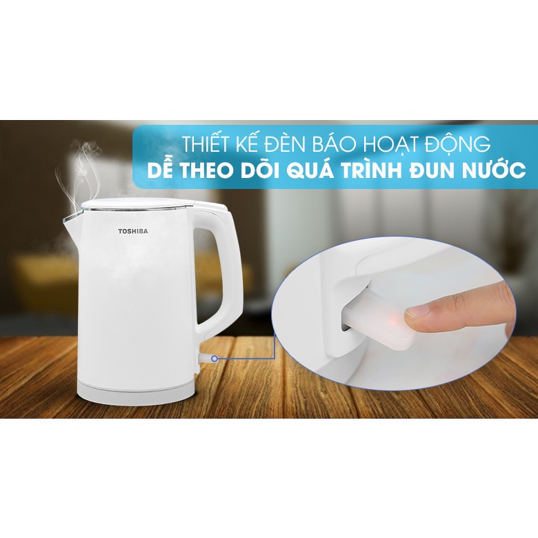 Bình đun siêu tốc Toshiba 1.5 lít KT-15DS1PV