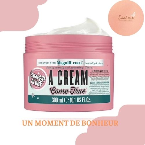 Bơ dưỡng thể A Cream Come True Luminous Body Butter Soap &amp; Glory hương kem dừa cấp ẩm, sáng da lưu hương lâu 300ML