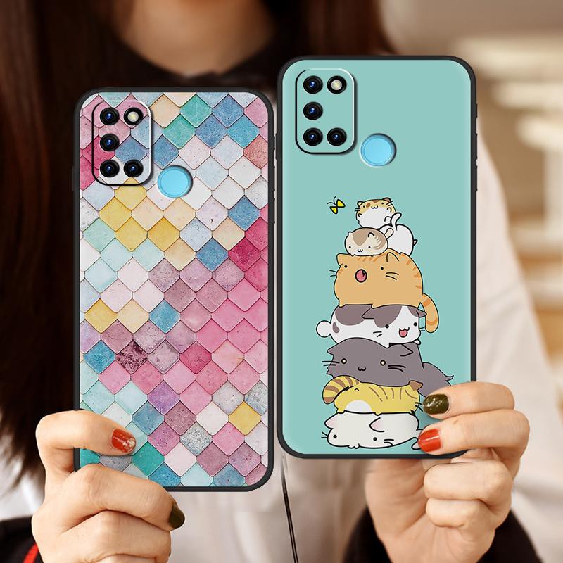 Ốp điện thoại TPU silicon mềm chống sốc OPPO Realme 7i Asia/Realme C17