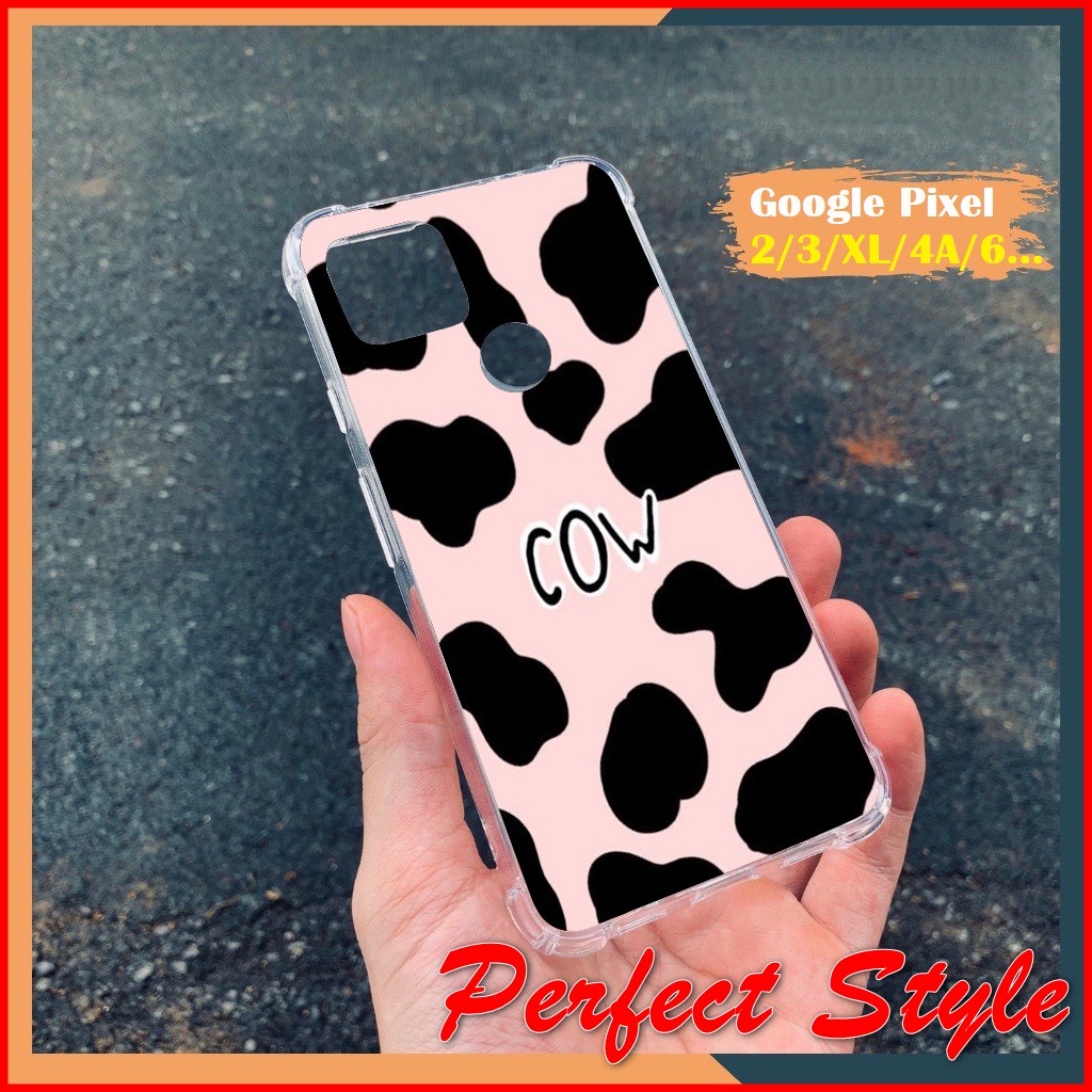 Ốp chống sốc in Bò sữa Google Pixel 6 6pro 6A 2 2XL Pixel 3 3XL Pixel 3A XL Pixel 4 4XL 4A 4A Pixel 5