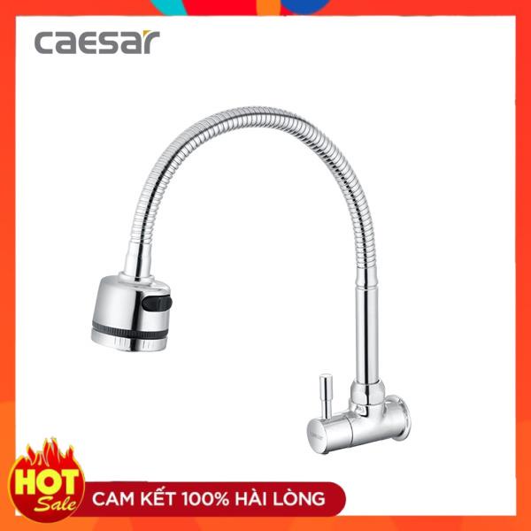Vòi Bếp Lạnh Gắn Tường- vòi rửa chén bát lạnh âm tường CAESAR K026C chính hãng