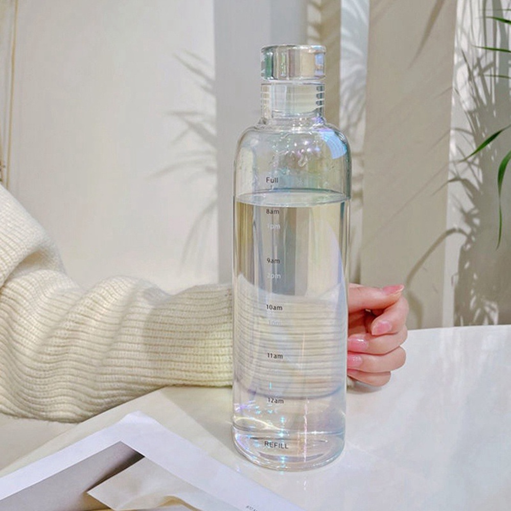 Bình Nước Thể Thao Bằng Nhựa Trong Suốt Chống Rò Rỉ Tiện Dụng Cho Nam Và Nữ