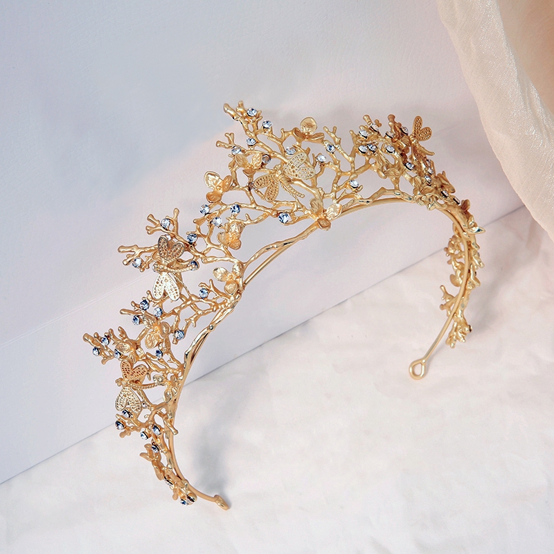 Vương Miện Mạ Vàng Sang Trọng Phong Cách Vintage