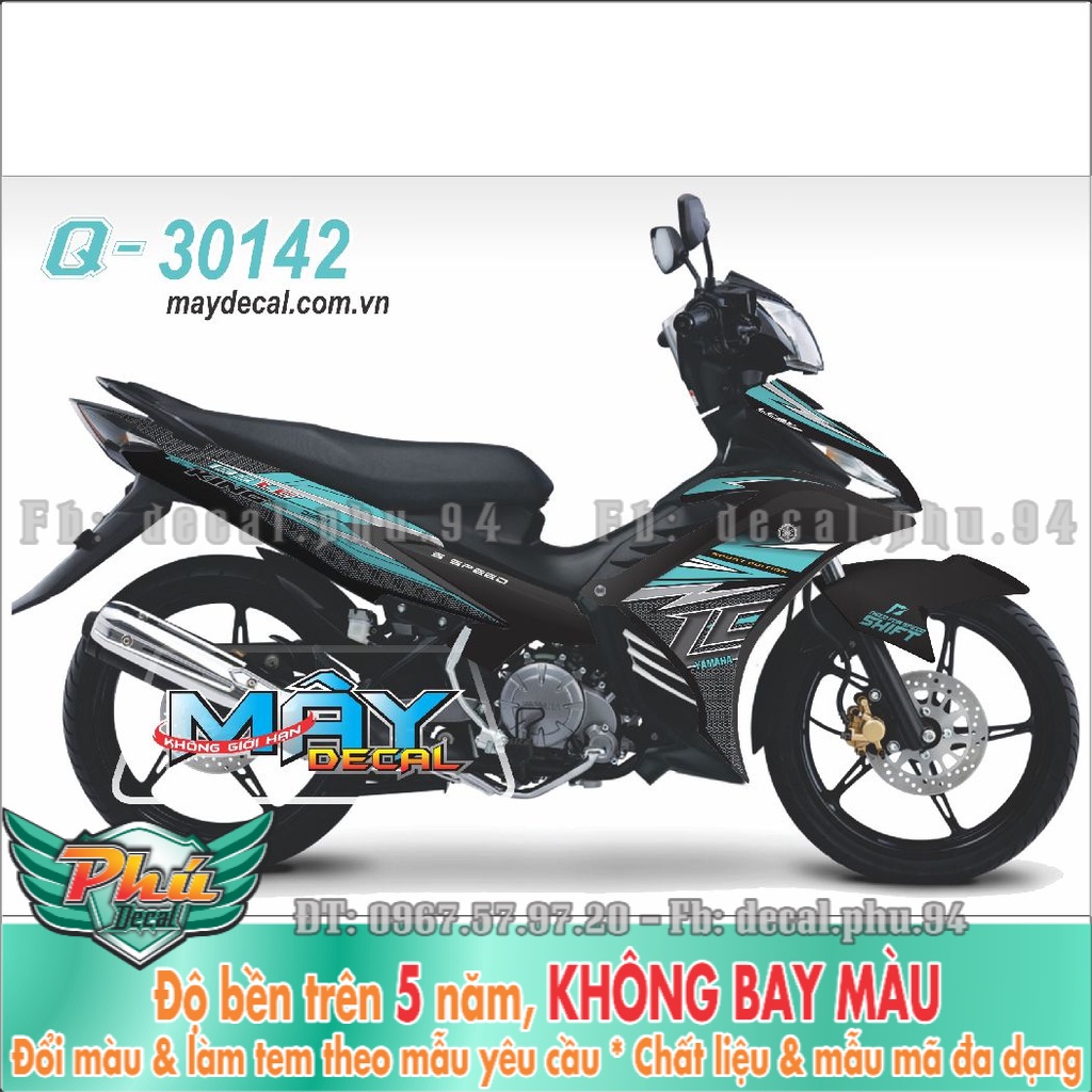 Tem Rời Exciter 135 Lc xanh ngọc đen (K) -1