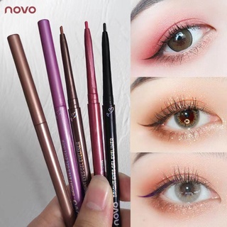 Bút kẻ mắt dạng Gel NOVO chống nước chống mồ hôi không nhòe màu đen nâu dành cho người mới bắt đầu