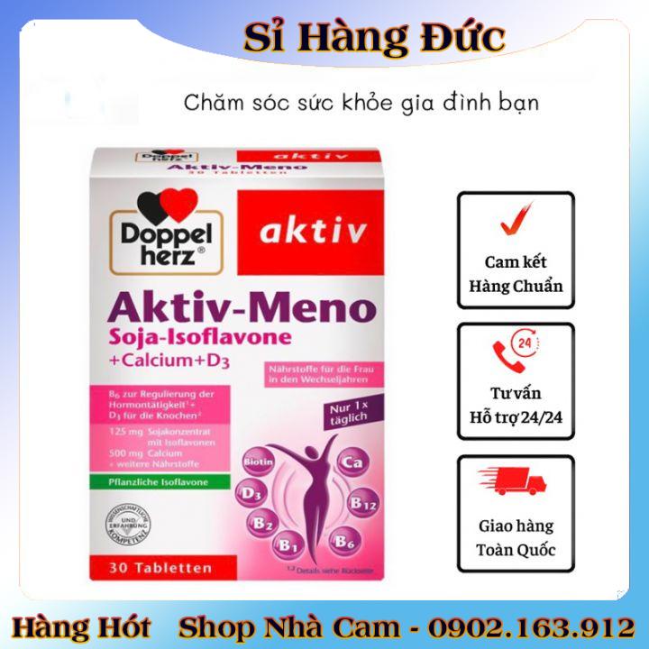 [auth] Viên uống cân bằng nội tiết tố nữ Doppelherz Aktiv-Meno -Nội địa Đức Đủ Bill [Hot]