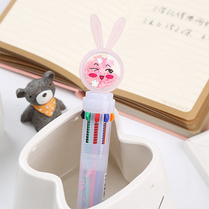 Bút Bi 10 Màu Hình Bướm Xinh Xắn