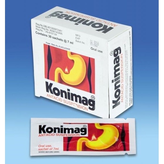 KONIMAG Gel Dành Cho Người Viêm Dạ Dày Khó Tiêu Hộp 30 gói x 5 ml Giá 1 Hộp 30 gói