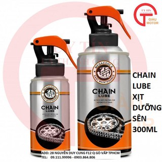 Chain lube xịt dưỡng sên 300ml chính hãng megacool