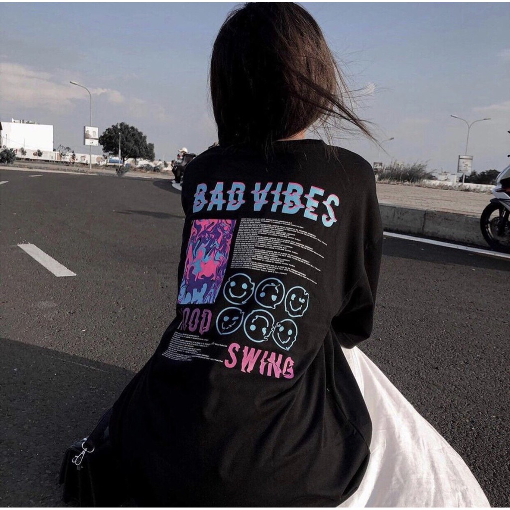 Áo Thun BAD VIBES Ulzzang Unisex 1hitshop | BigBuy360 - bigbuy360.vn