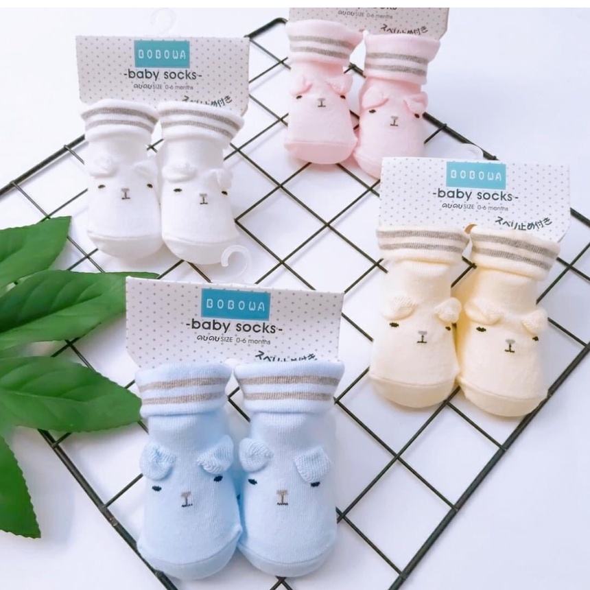 [Chọn mẫu] Vớ hình thú sơ sinh 3D có gai chống trượt cho bé 0-3 tháng - nhiều mẫu (katydang)