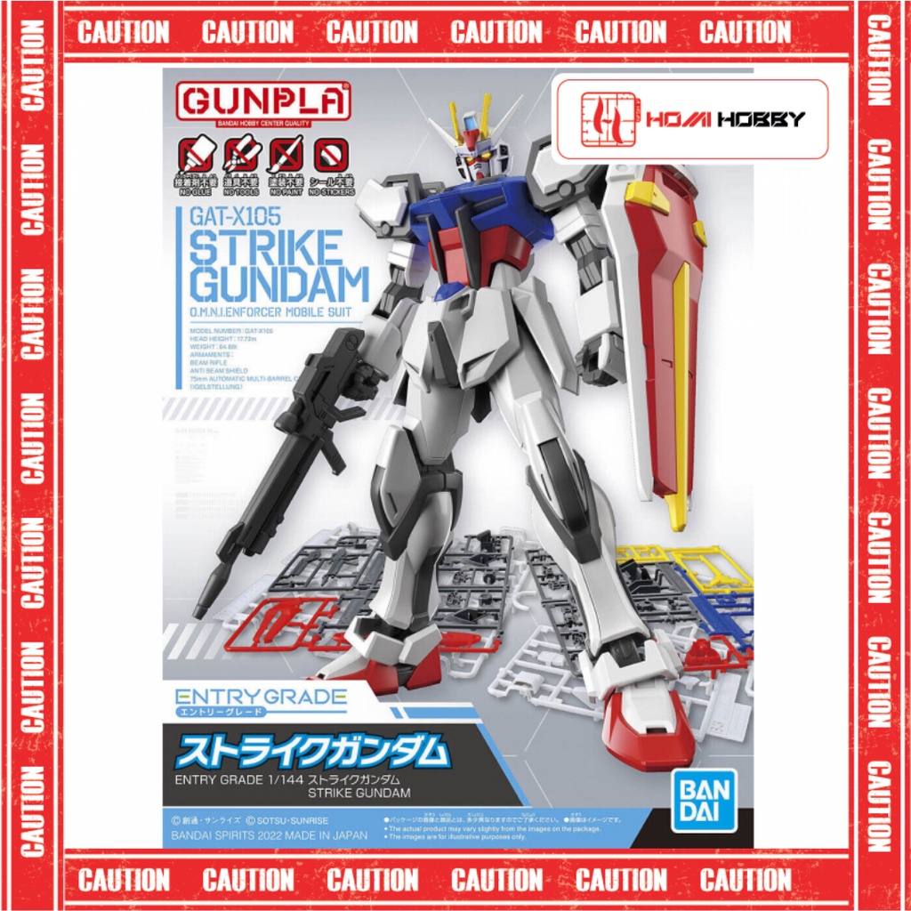 Mô hình lắp ráp 1/144 Entry Grade Strike Gundam