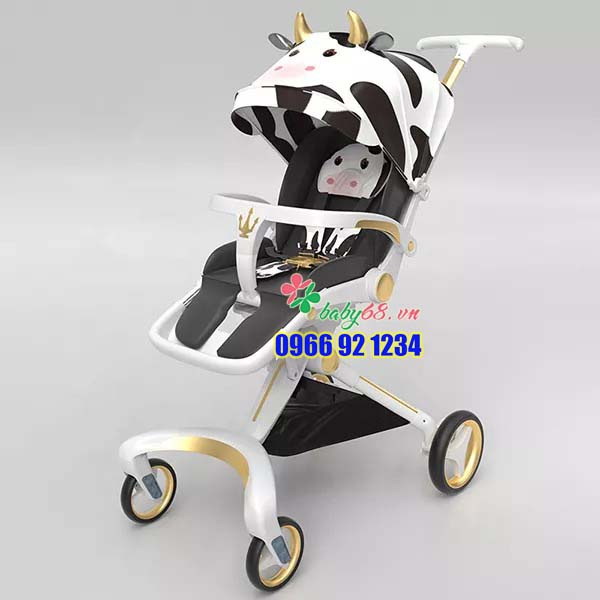 Xe đẩy gập gọn 2 chiều Nukas A8 cao cấp cho bé
