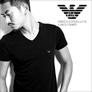 Áo Thun T-shirt Cổ Tim Tay Ngắn EMPORIO ARMANI CC718-110810