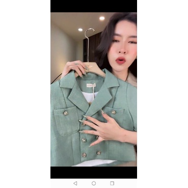 Set váy cổ vest mã D nhà LL