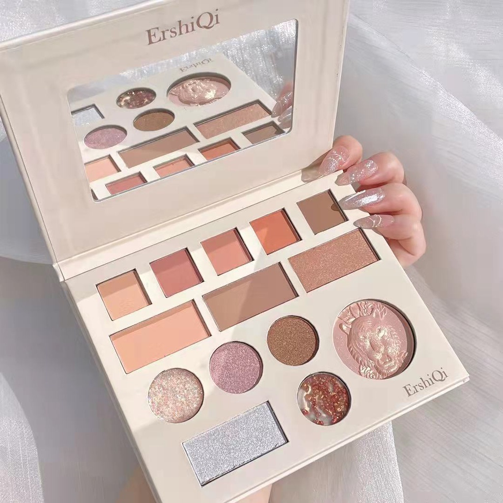 Bảng Phấn Mắt MUGE LEEN 14 Màu Sắc Ánh Ngọc Trai Trà Sữa Nhẹ Nhàng Thấm Nước