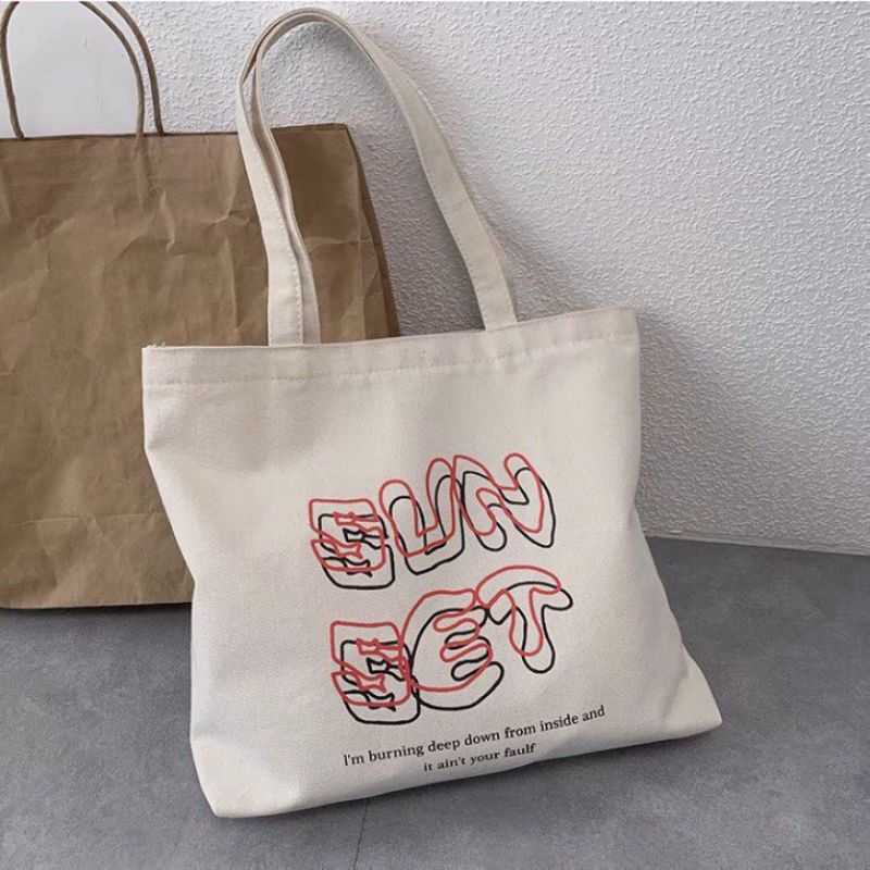 [ GIÁ SỈ ] Túi tote canvas đại in full màu