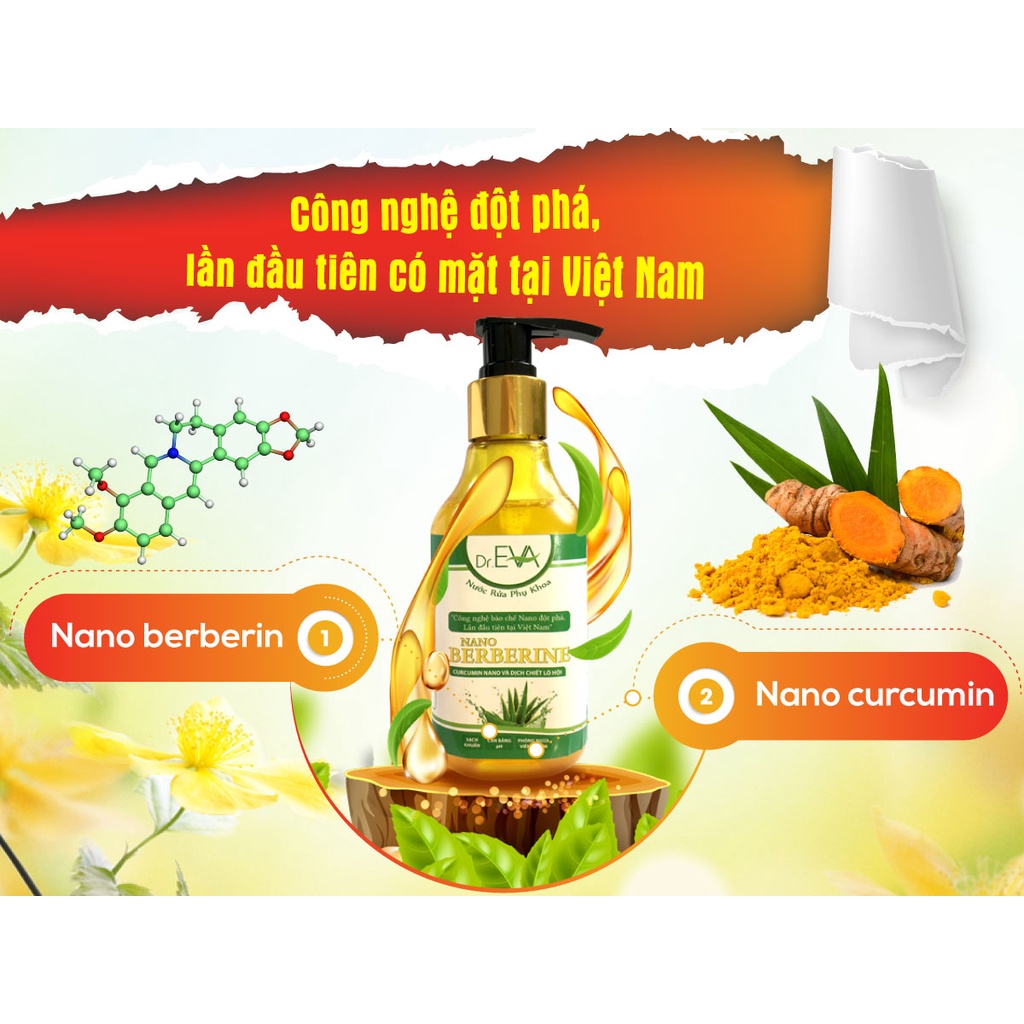 Dung dịch vệ sinh phụ nữ Giảm Ngứa Dr Eva 200ml
