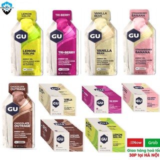 GU Gel năng lượng vị Chanh, Dâu, Chuối, Socola, Vani