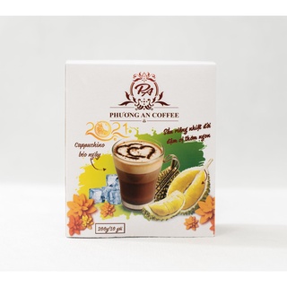 Cà phê hòa tan Phương An Coffee Cappuccino Sầu Riêng 20g x 10 gói