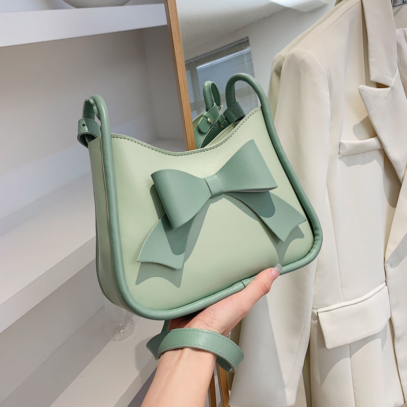 Túi Đeo Chéo Đính Nơ Phong Cách Hàn Quốc Chất Lượng Cao Thời Trang Mùa Hè 2022 Dành Cho Nữ
