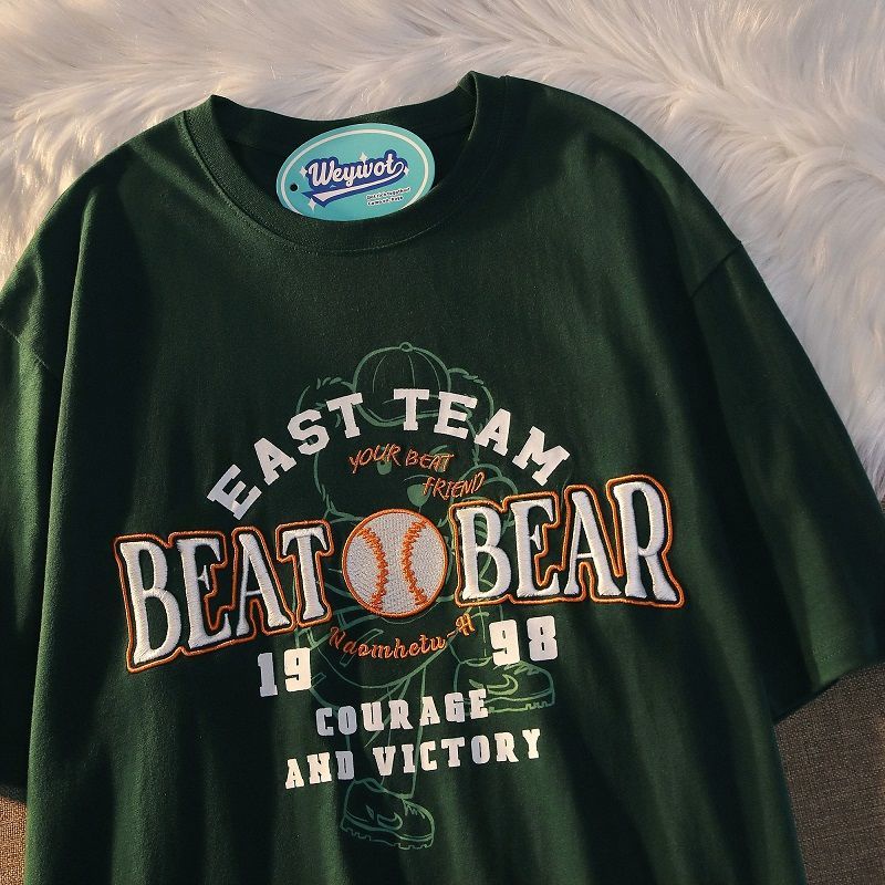 Áo Thun Nữ Tay Ngắn Có In Chữ Thời Trang Phong Cách Hong Kong