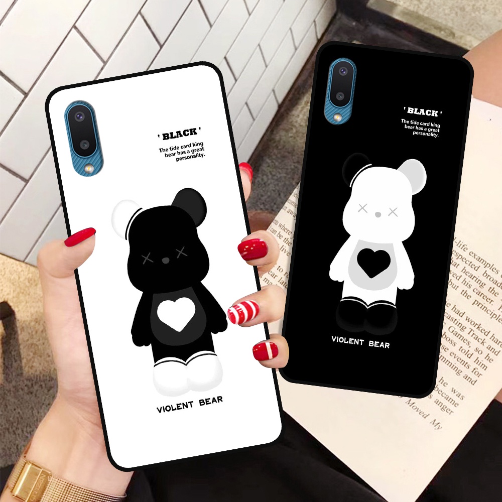 Ốp lưng Samsung A02 - M02 in hình họa tiết Mountain, Be@rbrick dễ thương (T13 - T18)