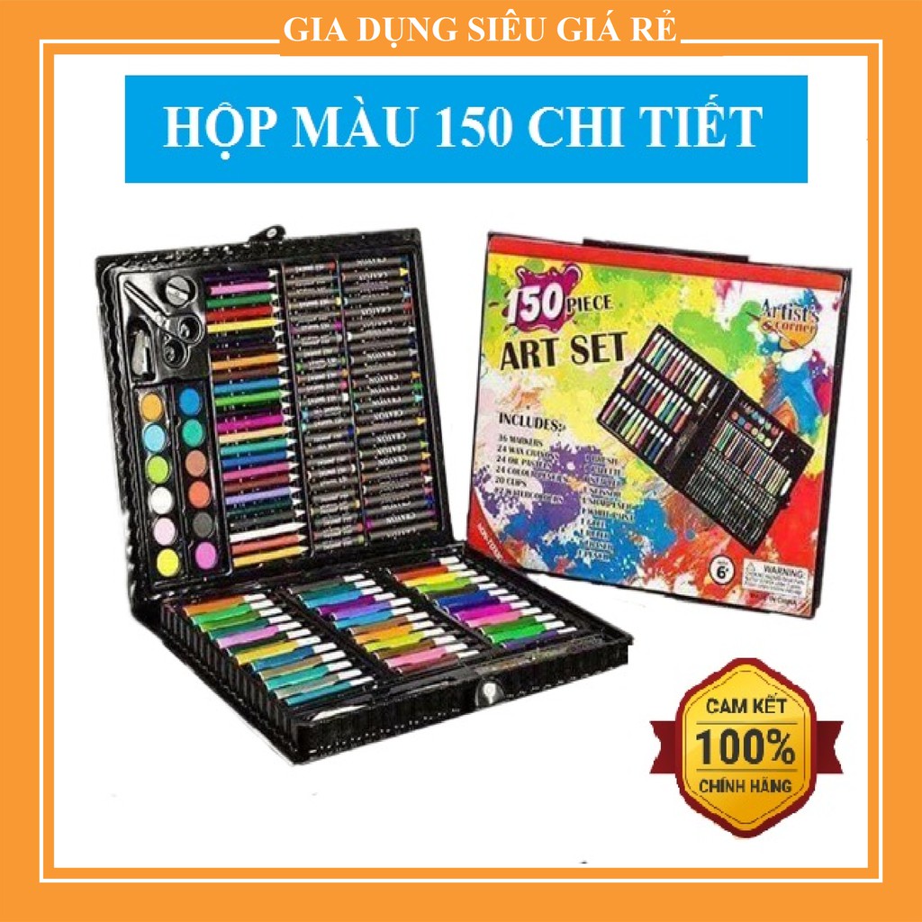 Hộp Màu 150 Chi Tiết Cho Bé Yêu ( SIÊU GIÁ RẺ )