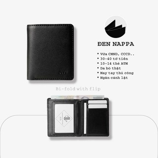 Ví Nam Cánh Lật Dáng Đứng - Da Bò Nappa JIVI BRAND® 34N