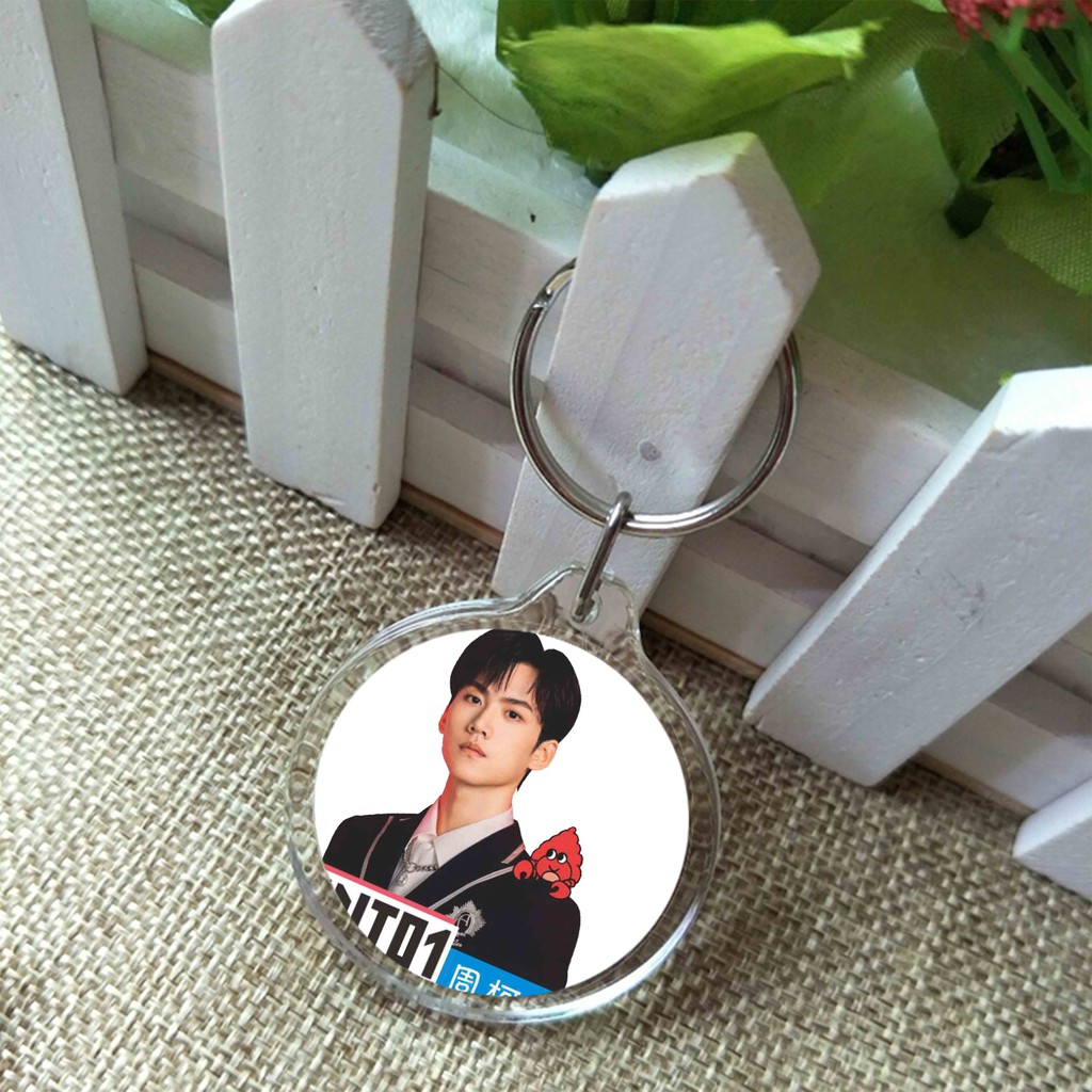 ( Tròn ) Móc treo chìa khóa in hình INTO1 CHUANG 2021 SÁNG TẠO DOANH idol thần tượng đáng yêu tiện lợi M2