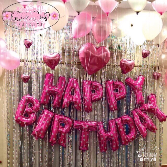 Set sinh nhật như hình giá rẻ happy birthday