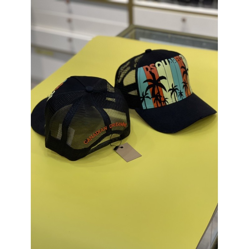 Mũ Lưỡi Trai DSQ Cây Dừa Lót Lưới Siêu Thoáng Full Tem Tag.Nón Thời Trang Nam Nữ Dsquared Siêu Bền Bảo Hành 3 Tháng