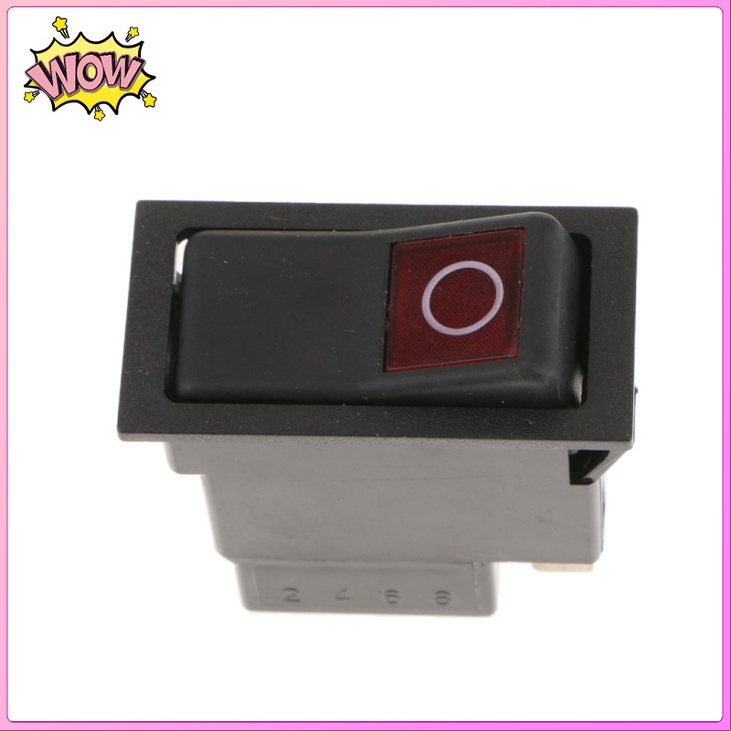 Công Tắc Bật / Tắt DC12V-24V 2 Pin Có Đèn Đỏ Cho Xe Hơi Xe Tải