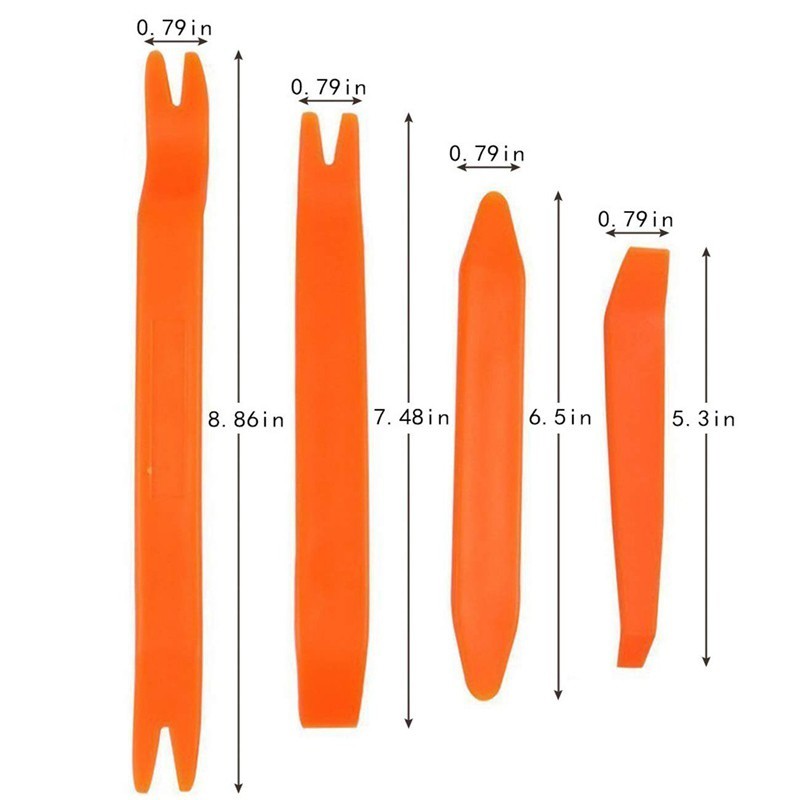 SET 1 TUA VÍT VÀ 4 DỤNG CỤ THÁO GỠ NỘI THẤT Ô TÔ , XE HƠI BẰNG NHỰA