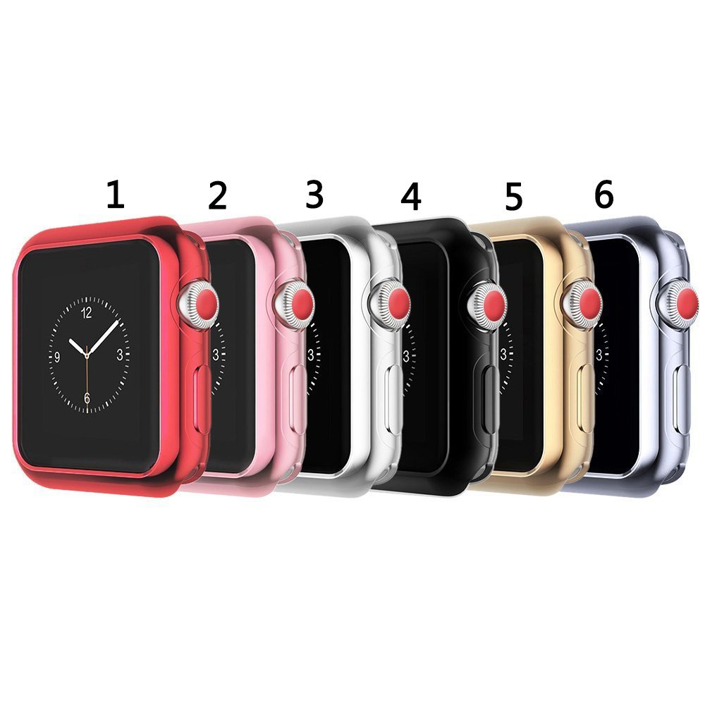 Vỏ nhựa TPU bảo vệ mặt đồng hồ Apple Watch Series 1 2 3 4 5 6 SE 38mm 42mm 40mm 44mm