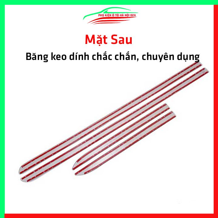 Bộ ốp nẹp sườn Cerato 2016-2018 mạ crom trang trí làm đẹp xe