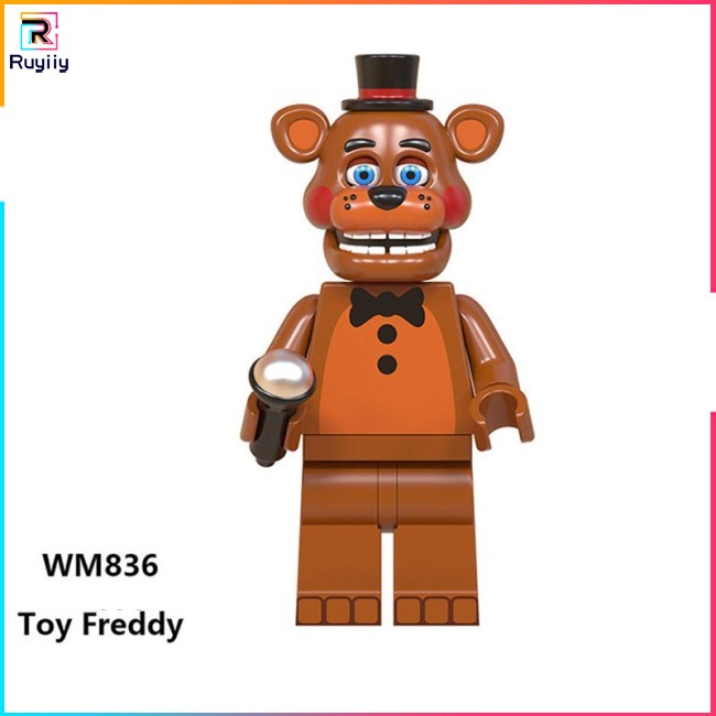 Mô Hình Lắp Ráp Nhân Vật FNAF Series Fizbear / Bonnie / Chica / Foxy / Freddy Mini Lego