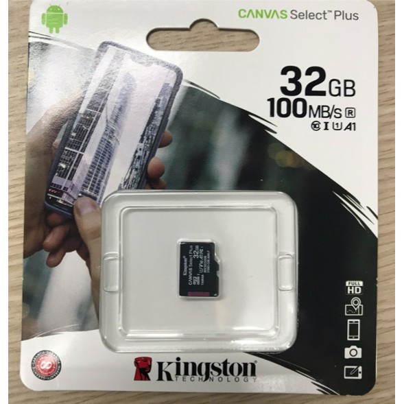 Thẻ Nhớ MicroSD Kingston 32Gb Tốc Độ 100Mb/s - Hàng Chính Hãng BH 5 Năm