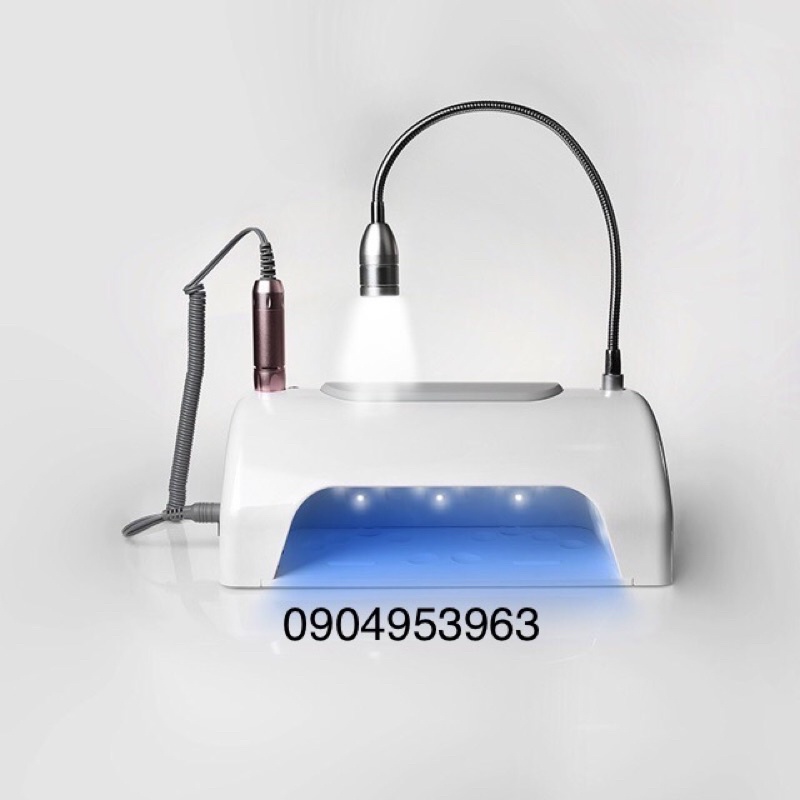 Máy hút bụi làm móng , máy hơ , máy mài , đèn led, kê tay 5 trong 1