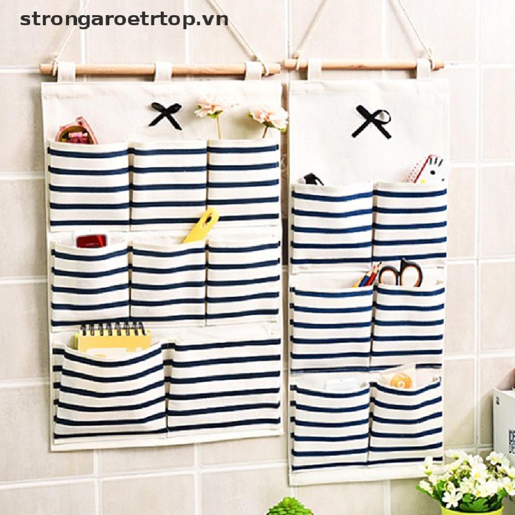 Túi Vải Treo Tường 3 Tầng, Giỏ Đựng Đồ Nhiều Ngăn