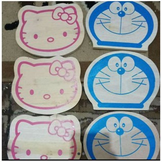 Thớt Gỗ Hình Hello kitty Doraemon Xinh Xắn