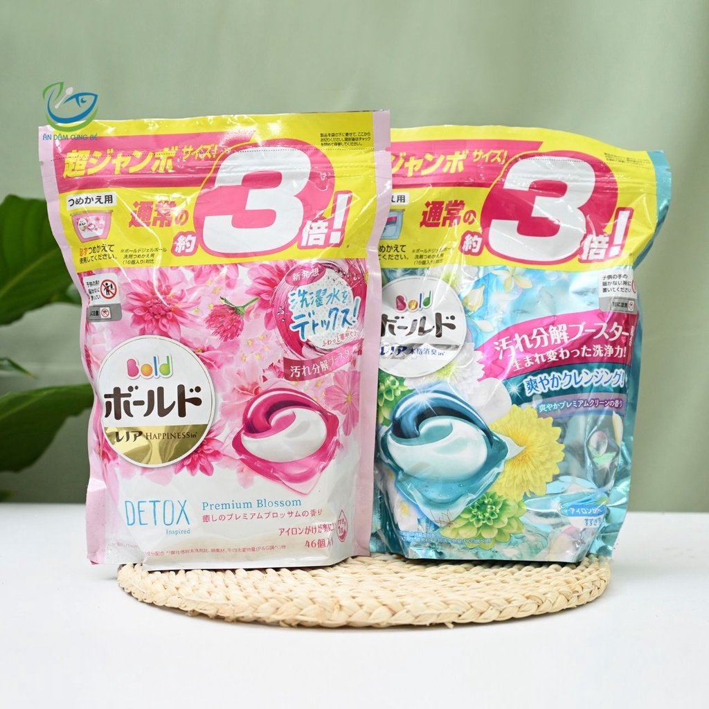 VIÊN GIẶT XẢ NHẬT GELBALL 3D DÙNG CHO MÁY GIẶT THƠM LÂU