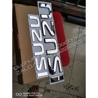 Chữ isuzu dán đầu xe tải isuzu qkr.