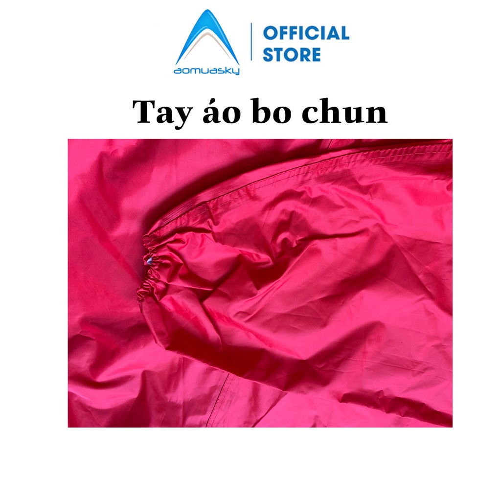 Áo mưa bít vải dù cao cấp siêu nhẹ siêu bền an toàn cho người đi xe máy SKY SA015