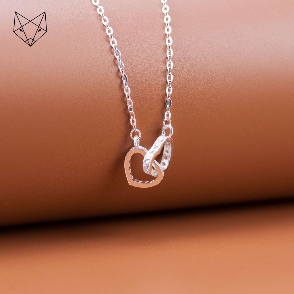 Dây Chuyền Bạc Ta CaoBac Silver Tim Lồng Tim Tinh Xảo Thanh Lịch Cao Cấp Dành Cho Nữ