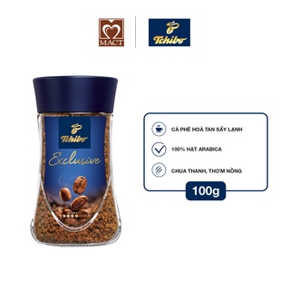Cà phê hòa tan tchibo exclusive - 100% arabica - vị chua thanh, thơm nồng - lọ 100g