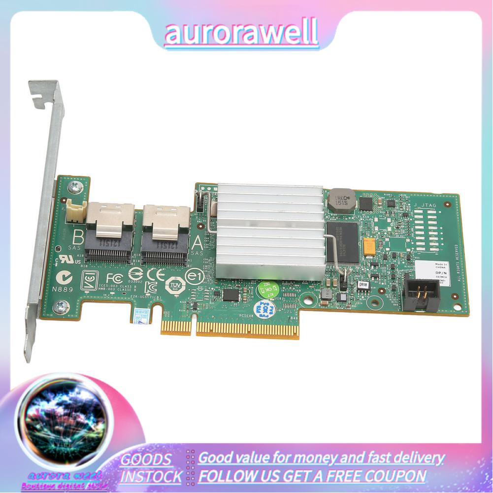 Aurorawell SATA3 SSD SAS Array Card 6Gbps PCIE X 8 Support 3T 4T Hard Disk RAID Function HBA for Computer