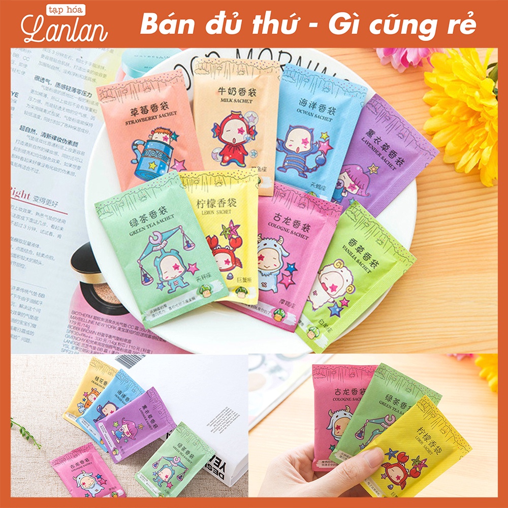 🌻Túi Thơm Thảo Mộc Mini 12 Cung Hoàng Đạo, Túi Thơm Chống Ẩm Mốc Để Tủ Quần Áo, Balo, Giày Dép, Túi Xách